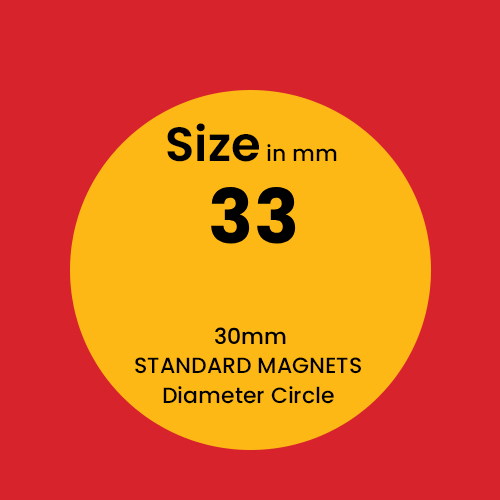 STANDARD MAGNETS 30mm Diameter Circle